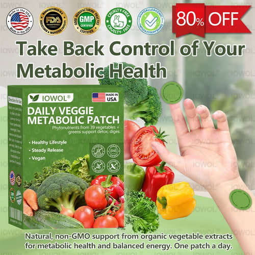 美国🥦𝐎𝐟𝐟𝐢𝐜𝐢𝐚𝐥 𝐒𝐭𝐨𝐫𝐞 | 𝐈𝐎𝐖𝐎𝐋® 𝐃𝐚𝐢𝐥𝐲 𝐕𝐞𝐠𝐞𝐭𝐚𝐛𝐥𝐞 𝐌𝐞𝐭𝐚𝐛𝐨𝐥𝐢𝐜 𝐏𝐚𝐭𝐜𝐡 𝐮𝐬𝐞𝐬 𝐨𝐫𝐠𝐚𝐧𝐢𝐜 𝐯𝐞𝐠𝐞𝐭𝐚𝐛𝐥𝐞 𝐞𝐱𝐭𝐫𝐚𝐜𝐭𝐬 𝐚𝐧𝐝 𝐩𝐡𝐲𝐭𝐨𝐧𝐮𝐭𝐫𝐢𝐞𝐧𝐭𝐬 𝐟𝐫𝐨𝐦 𝟑𝟗 𝐯𝐞𝐠𝐞𝐭𝐚𝐛𝐥𝐞𝐬 + 𝐠𝐫𝐞𝐞𝐧𝐬 𝐭𝐨 𝐬𝐮𝐩𝐩𝐨𝐫𝐭 𝐝𝐞𝐭𝐨𝐱, 𝐝𝐢𝐠𝐞𝐬𝐭𝐢𝐨𝐧 & 𝐦𝐞𝐭𝐚𝐛𝐨𝐥𝐢𝐜 𝐫𝐞𝐬𝐞𝐭, 𝐚𝐧𝐝 𝐛𝐨𝐨𝐬𝐭 𝐞𝐧𝐞𝐫𝐠𝐲 𝐟𝐨𝐫 𝐚𝐥𝐥-𝐝𝐚𝐲 𝐰𝐞𝐥𝐥𝐧𝐞𝐬𝐬.